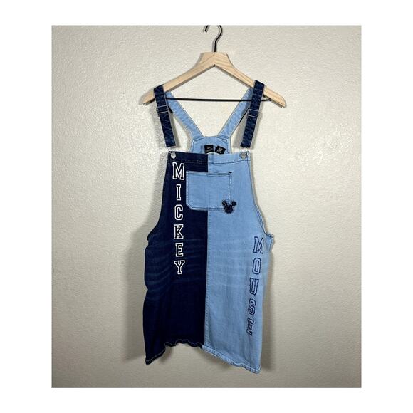 Disney Mickey Mouse Overall Denim Dress Size 2X - Picture 1 of 6